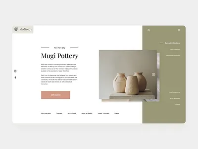 Studio 171 Landing Page design goldencanongrid grid landingpage ui userinterface ux