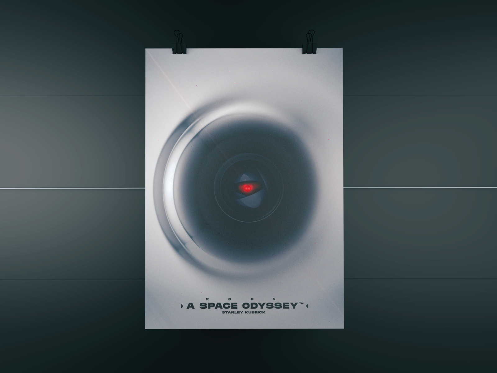 Stanley Kubrick - 2001: a space odyssey ™ 3d animation artwork bestofdribbble dribbble shot dribbblecreations dribbbledesign dribbbledraft dribbblehangtime dribbbleinspiration dribbblepopular dribbblepost dribbbleshot dribbbletrends dribbbleweeklywarmup hal9000 motion graphics poster shotdribbble