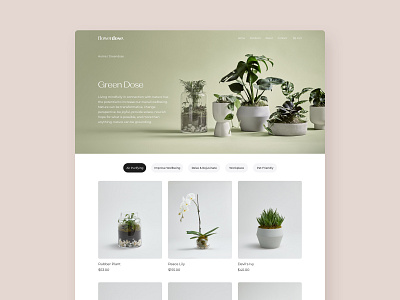 Flowerdose - inner page agency brand design ecommerce florist flower inner page inside page minimal product page typography ui ui ux ux web website website design