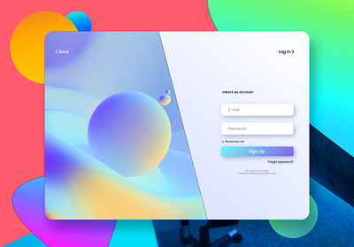 Sign Up Page - UI Design adobe photoshop branding dailyui design figma graphic design illustration landing page log in sign up sign up page design ui ux