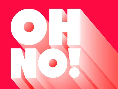 OH NO! childish colourful design fun illustration minimalist minimalistic simple typography