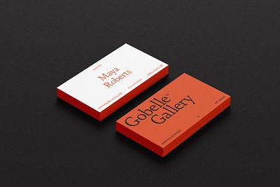 Art Gallery Business Card Design business card clean colors concept design elegant graphic design layout minimalistic typography