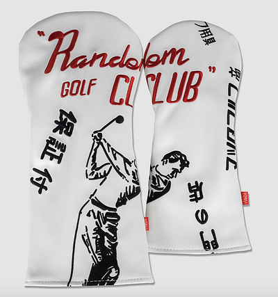 Random Golf Club headcovers branding design illustration product