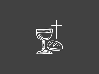 Holy Week- Good Friday bread christian church church branding church design church logo communion easter goblet good friday holy week illustration