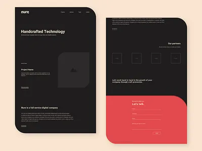 NURE / Website app branding design hifi landing logo mobile ui ux website wireframes