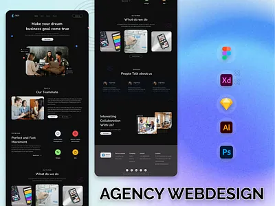 BUSINESS AGENCY WEBSITE DESIGN design graphic design ui ux website