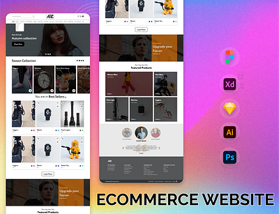 A2Z(ECOMMERCE WEBSITE) 3d app design graphic design illustration mobile motion graphics ui userinterface ux website