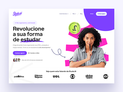 Job Website - Landing Page for Stude.ai branding branding and identity dailyui designinspiration ui uidesign uitrends uiux userinterface ux uxdesign web webdesign webdesigner