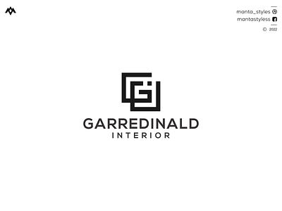 GARREDINALD INTERIOR app branding design gi logo icon ig logo illustration letter logo minimal ui vector