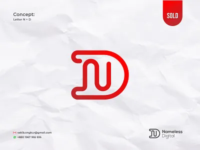 Letter Mark Monogram Logo a b c d e f g h i j k l m n o abstract logo branding combination mark custom logo d logo design gradient logo graphic design letter mark line art logo modern logo monogram logo n logo p q r s t u v w x y z sakib ongkur studiotit typography vector