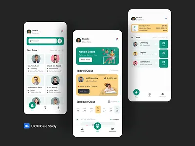 Virtual Tutor | Case Study app design branding casestudy class course dribbble e learning learning platform mentor mobile mobile spp online class online education online tutor students teacher teaching tutor ui uiux