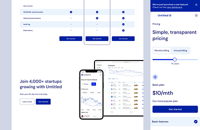 Pricing Plan app clean ui design ui ux