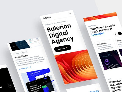 Balerion Digital Agency advertising agency brandguideline branding bussines colour creative creativeagency desigagency digital digitalagency digitalmarketing faq landingpage llustration marketing project userexperience userinterface website