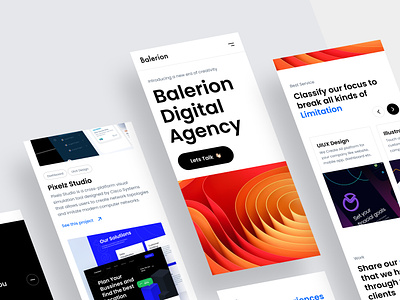 Balerion Digital Agency advertising agency brandguideline branding bussines colour creative creativeagency desigagency digital digitalagency digitalmarketing faq landingpage llustration marketing project userexperience userinterface website