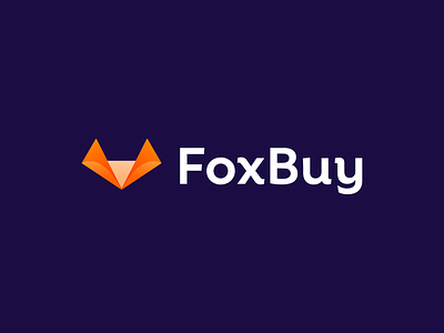 FoxBuy Logo animal app logo branding buy custom finance firefox fox gradient logo pay logo payment startup symbol tech tech logo technology typography unused waves