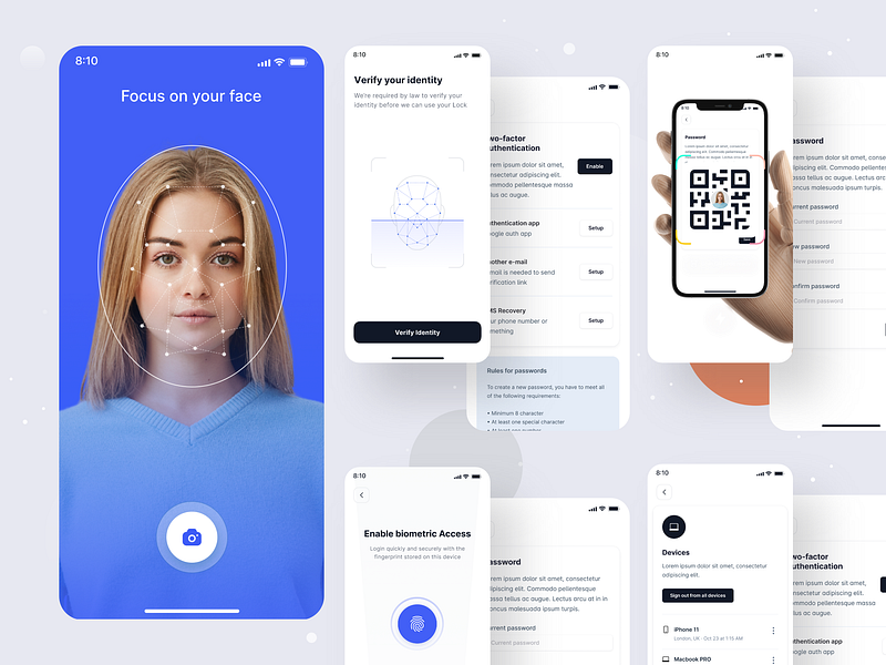 Mobile App: iOS Android - Security Set or Reset Flow