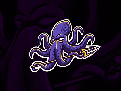 Kraken logo animal beast branding for sale kraken logo mascot nagual design octopus sport