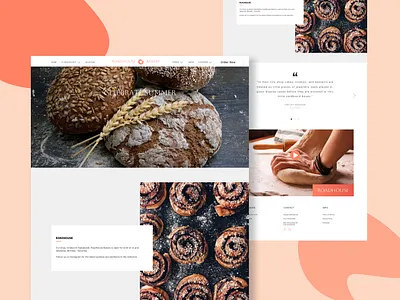 Landing Page bakry website branding design figma graphic design landing page ui uiux ux website design