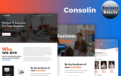 Consolin - Corporate Business Website responsive