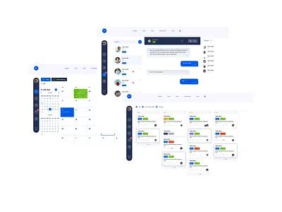 CRM canban crm design interface tasks ui ux