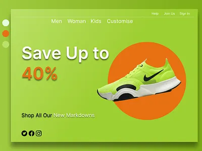 Redesign Nike app branding design graphic design ui ux web web design