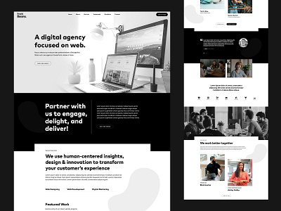 Web Agency branding design graphic design homepage design landing page landing page design ui web agency web design web development website website design wordpress