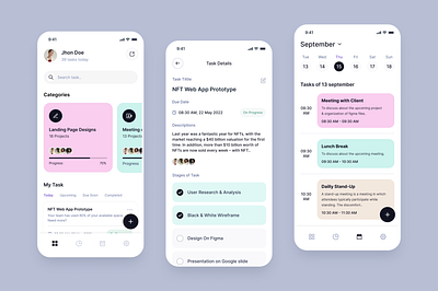 Task App Design app ui apps design dashboard minimal mobile app project management task task app task management to do to do list trendy ui uiux ux