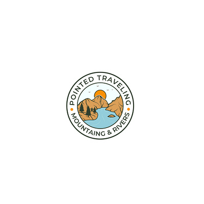 Travel Logo identity design logo logo design logos mountain logo river logo travel agency logo travel logo traveling logo