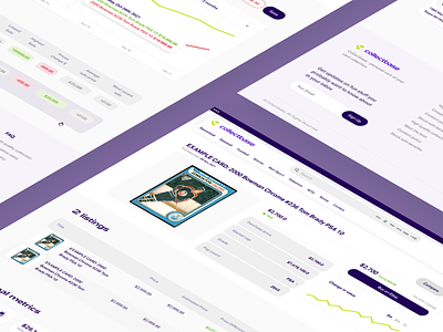 Coolectbase - Product cards collectables light inter light interface management marketplace product design simplicity usability user experience design user interface