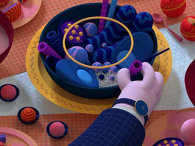 The bowl 36daysogtype 3d apple bowl chill color colorful cute design eat food illustration logo table