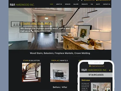 R&R Hardwood branding design graphic design illustration logo ui ux vector webdesign wordpress