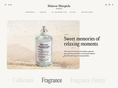 Fragrance catalogue fragrance parfume ui