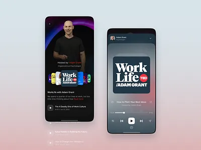 TED | App Concept app concept design minimal mobile mobile app redesign ted ui ux
