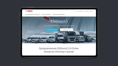 Bosch software animation app automotive car cars figma mockup montion page site tablet ui uianimation uidesign ux uxdesign web webpage www