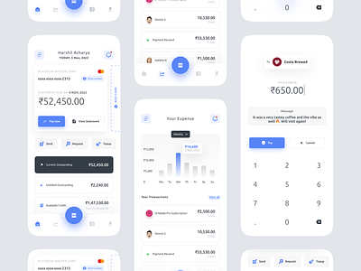 Finance App Exploration app design expense finance minimal money ui uidesign user interface ux uxdesign