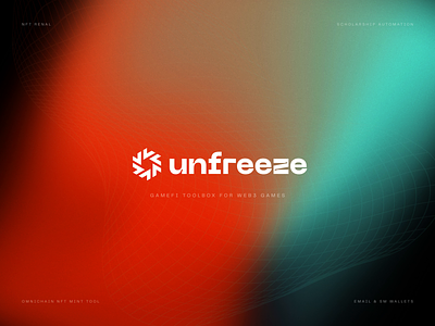 Unfreeze.gg — brand animation blockchain blue branding clean illustration logo logo animation motion motion graphics nft red tonik ui unfreeze web web3