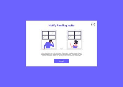 Daily UI :: 078 - Pending Invitation app design ui ux