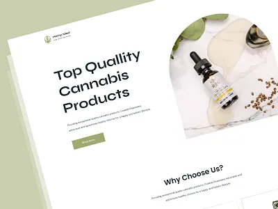 CBD Shop - Landing page agency cannabinoid cannabis cbd cbd oil clean design ecommerce figma homepage landing page shop ui ux web web design