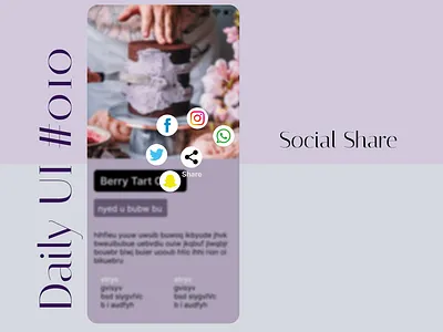 Daily UI #010 - Social Share app branding dailyui design illustration logo typography ui ux vector