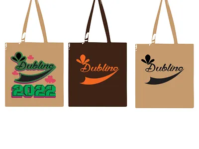 Dublin bag background remove branding design graphic design graphics t shirt designer illustration logo typography ui vector