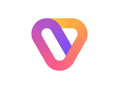 V + Loop - Logo Exploration alphabet brand colors connection flow geometric identity letter v logo logodesign logodesigner loop mark motion symbol triangle v