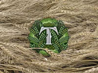 Typographic Beer Labels | Letter T 20s art branding design graphic design illustration letter logo minimal t typographic wheat