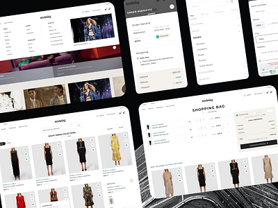 endelig | outlet e-commerce platform azerbaijan cool creative dark denmark dress e commerce endelig kerim letif mobile design modern online outlet platform shop shopping ui design ux design web design