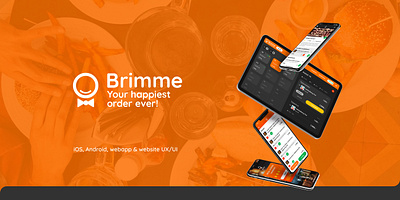 Brimme - digital dining app (UI case study) android app app layout app ui brimme digital dining digital waiter dining dining app ios meal ordering mobile mobile app order faster ordering restaurant ui ux uxui waiter