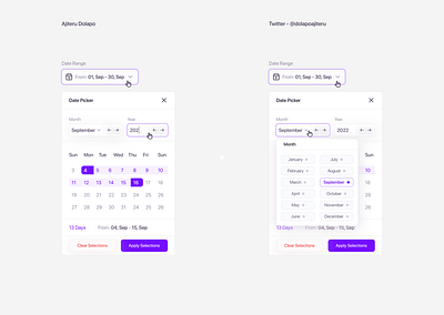 Date Picker calendar clean components date date picker design minimal time picker ui ux