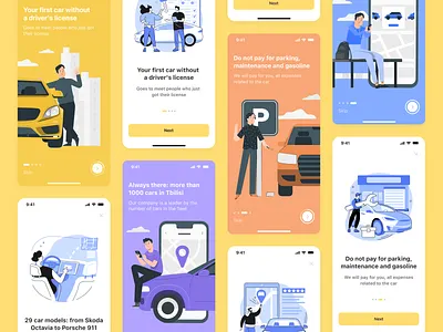 Onboarding For Carsharing app design free free figma ios ios apps for carsharing mobil app ui ux