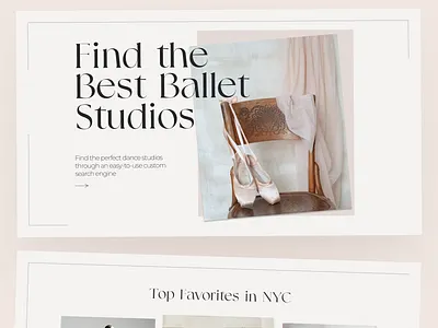 The Ballet Spot adobexd ballet design dribbblers elegant graphic design studio ui ux web design