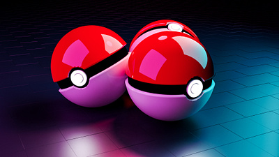 POKEBALL 3d design graphic design