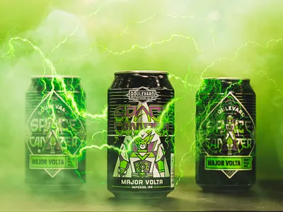 Major Volta (Space Camper Villain) | Illustration & Packaging beer art beer label branding can design illustration package design vector
