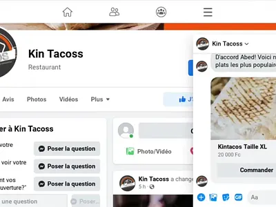 Demo for the Restaurant Chatbot Service branding ui